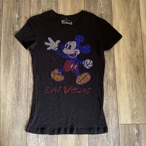 Official Disney LAS VEGAS Mickey sequin shirt